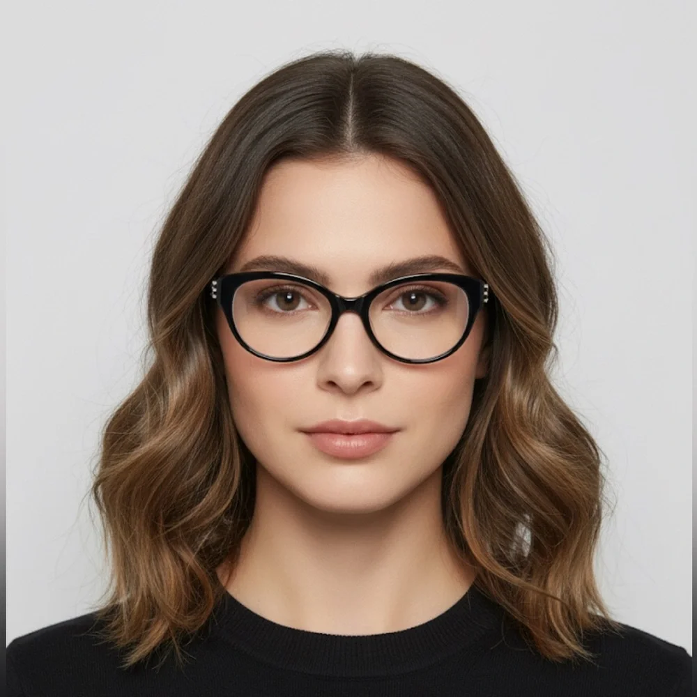 Missoni Black and Red Round Glasses made in Italy MI355V01